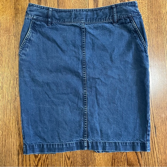 Lauren Jeans Ralph Lauren Vintage Mid Length Blue Denim Skirt Size 10 - Picture 1 of 11
